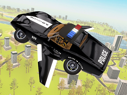 Flying Car Game Police Games
